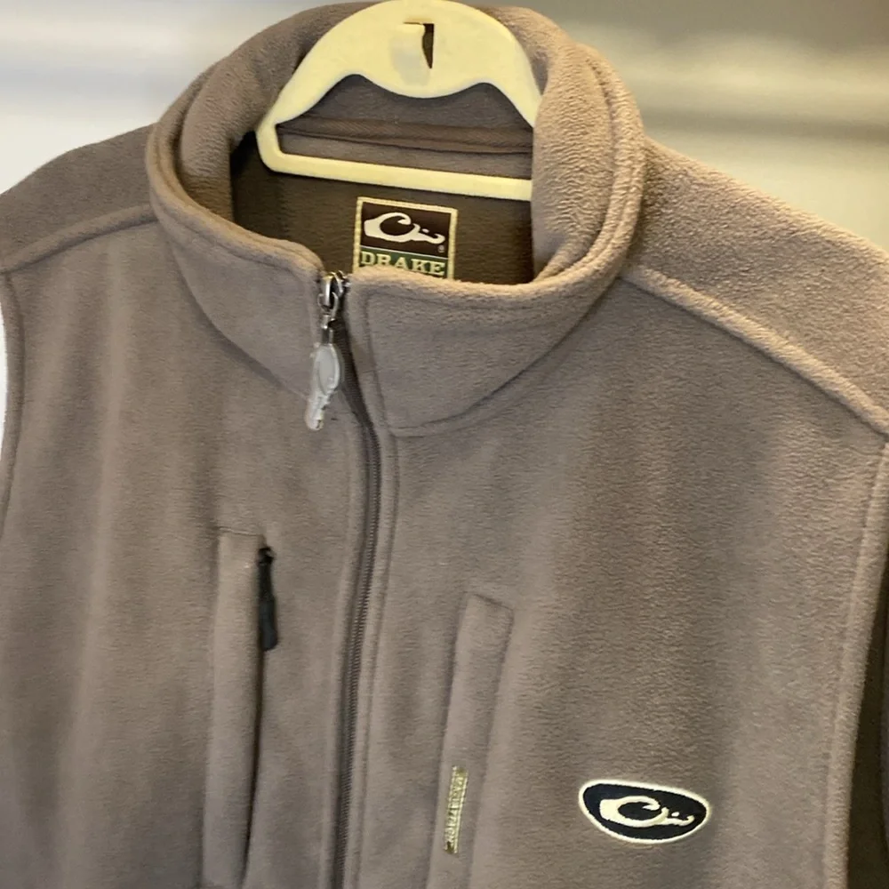 Drake Waterfowl Systems Magnattach Tan Fleece Vest XL - Picture 7 of 11
